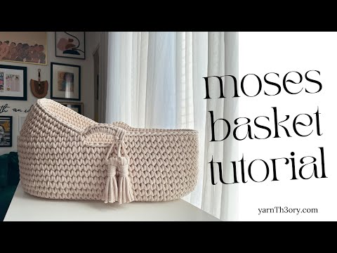 DIY Moses Basket | crochet tutorial