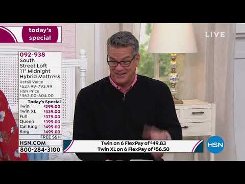 South Street Loft 11" Midnight Hybrid Mattress  Twin