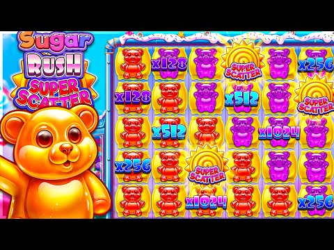 INSANE WINS On SUGAR RUSH SUPER SCATTER SLOT!! (NEW)