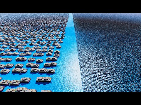 50,000 Sherman Tanks VS 1 Million Nikola Tesla - UEBS 2