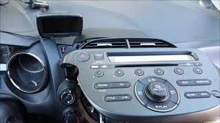 Honda Fit radio removal