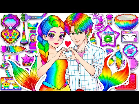 💖 Paper DIY 💖 KPOP Demon Hunters Rumi Mermaid pregnant | Colorful Hair Care, Skincare & Makeup