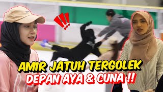 Download lagu AMIR JATUH TERGOLEK DEPAN AYA & CUNA !! - ICE SKATING SEMUA TEAM ! mp3