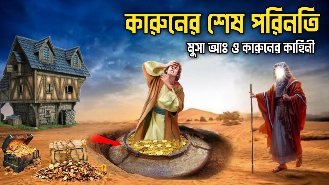 আল্লাহর আজাব || কৃপন কারুন ও হজরত মুসা আঃ এর কাহিনী || Story Of Qarun and Hazrat Musa AS