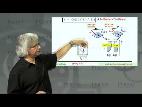 nanoHUB-U Fundamentals of Nanoelectronics A L4.2: Heat & Electricity: Seebeck Coefficient