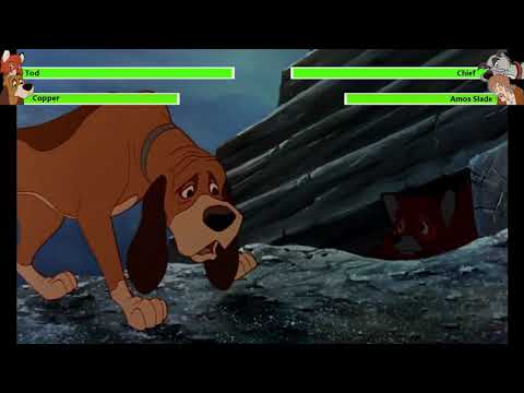 The Fox and the Hound (1981) Chief Chase Tod with healthbars