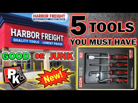 5 HARBOR FREIGHT TOOLS YOU MUST HAVE!!! NEW TOOLS #harborfreight #tools #toolreviews #icon #toolbox