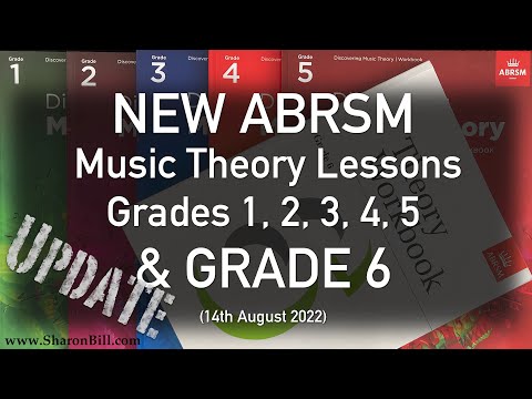 New ABRSM Music Theory Lessons, Grades 1, 2, 3, 4, 5 AND 6 - with Sharon Bill