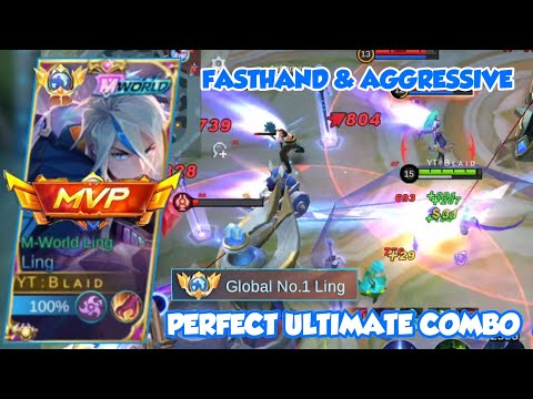 LING FASTHAND & AGGRESSIVE MODE MAKE ENEMY CRY 🔥 TOP GLOBAL LING GAMEPLAY - MOBILE LEGENDS