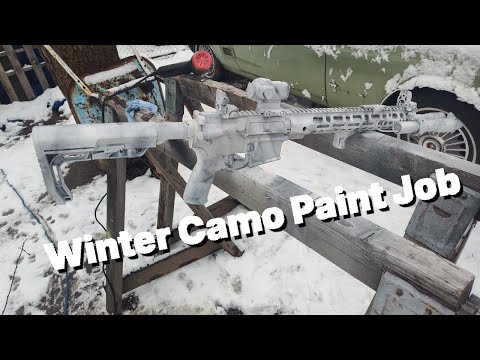 How to Paint Your Rifle in Winter Weather (Winter Camo)