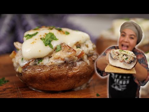 CHAMPIÑONES rellenos 🍄