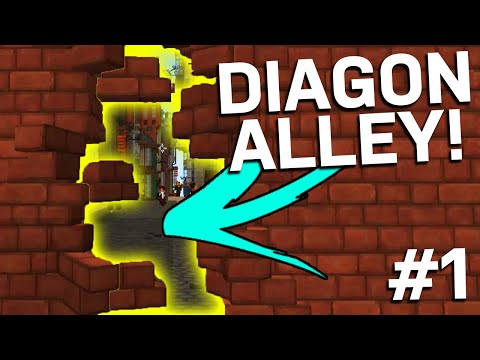 Unboxing Diagon Alley in Minecraft! You won't believe what we found!