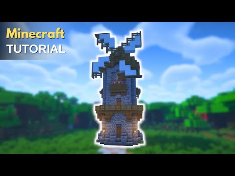 Minecraft: How to Build a Medieval Windmill | Windmill (Tutorial)