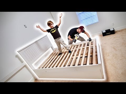 MONTEI A CAMA DO MARCOS SOZINHO 😅 Decoração do Quarto - Família Brancoala nos Estados Unidos