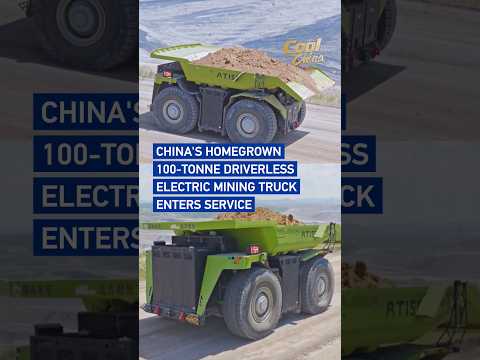 China's homegrown 100-tonne driverless electric mining truck enters service #CoolChina