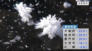 北海道内最低気温-20℃以下に早くも真冬並み18/12/0812:20