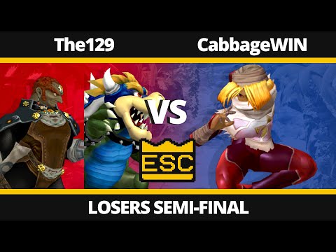 ESC 53 - Losers Semi-Final - The129 (Ganondorf, Bowser) Vs. CabbageWIN (Sheik) - SSBM UK Local