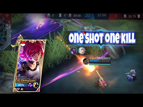SNIPER BEATRIX VERY OVER POWER | BEST BUILD SNIPER TOP GLOBAL BEATRIX