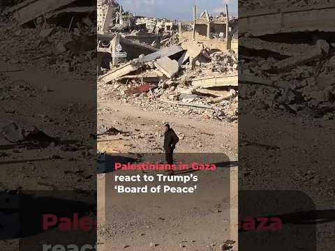 Palestinians in Gaza react to Trump’s ‘Board of Peace’ | AJ #shorts