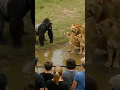 One Gorilla. Three Lions. You Won’t Believe What Happens.