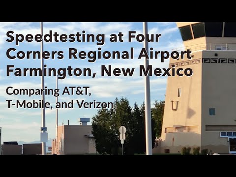 Teste de velocidade no Aeroporto Regional Four Corners | Farmington, Novo México
