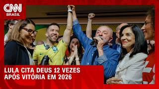 Vídeo: Lula cita Deus 12 vezes após vitória em 2026; recorde segue sendo 2022 | CNN Newsroom