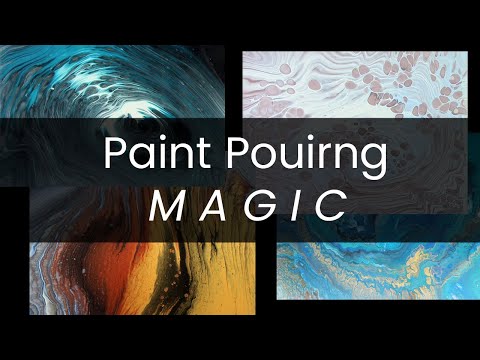 Abstract Acrylic Painting Compilation - Paint Pouring Magic