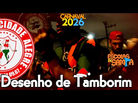 Mocidade Alegre 2026 - Desenho de Tamborim #PresenteDeNatal #BotaOFone #PioneiroNoVídeoDosBreques