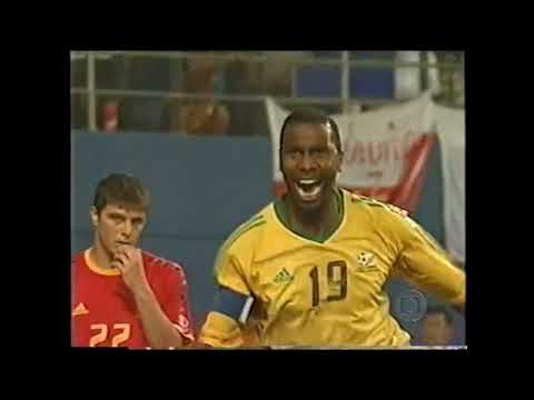 ESPANHA 3X2 ÁFRICA DO SUL COPA 2002 GLOBO