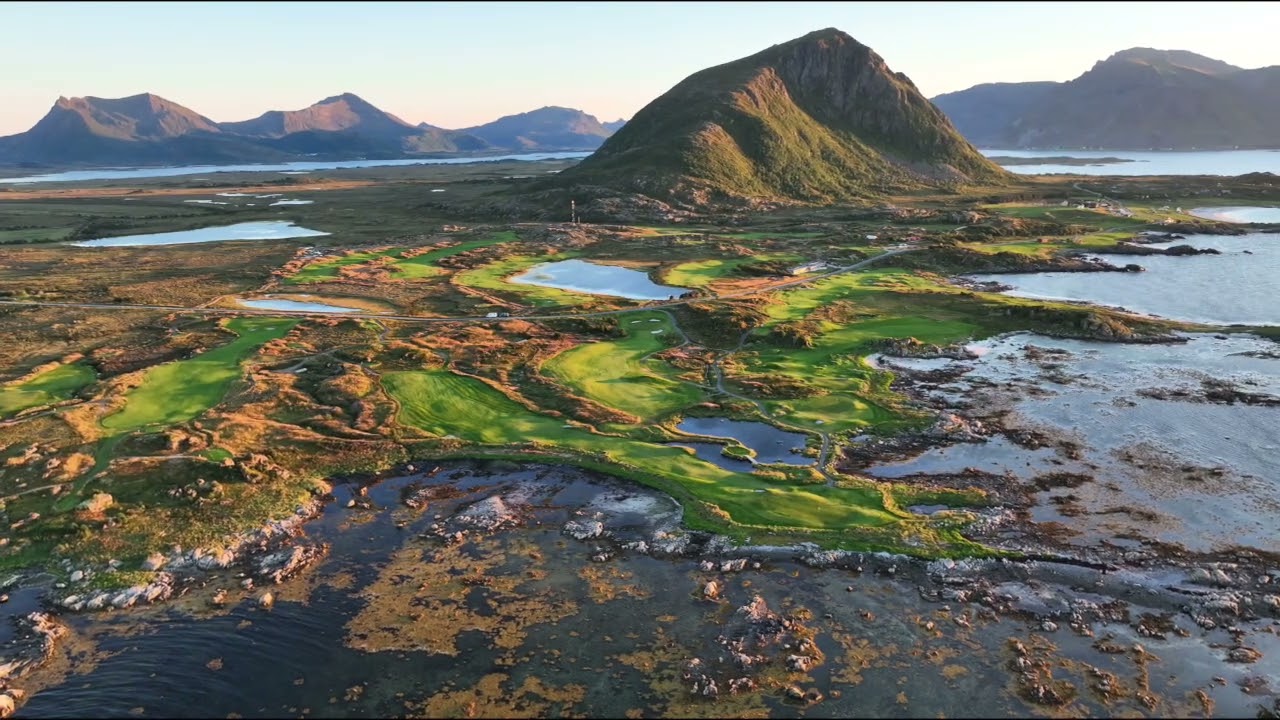 Discover the aerial vistas of Golf at Lofoten Links.