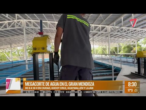 Hay un CORTE de agua PROGRAMADO que afectará varias ZONAS del Gran Mendoza