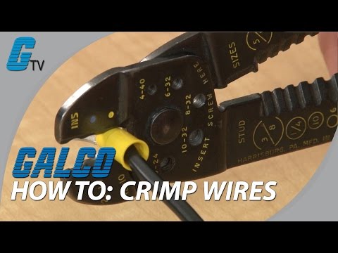 How to crimp wires