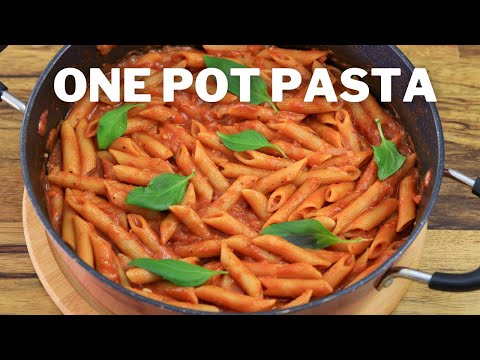 One Pot Pasta with Tomato Sauce | Quick and Easy Recipe