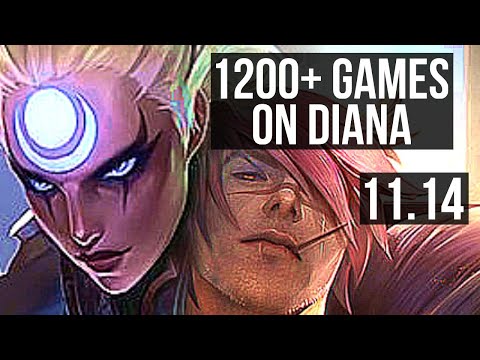 DIANA vs SETT (TOP) | 7 solo kills, 1200+ games, Legendary, 19/3/7 | BR Grandmaster | v11.14
