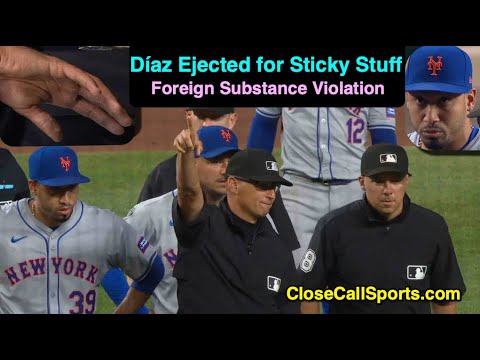E96 - Edwin Díaz Foreign Substance Ejection as Vic Carapazza Crew Finds Excess Sticky Stuff on Hand