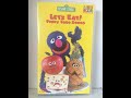 Recreational Opening Sesame Street Let S Eat Funny Food Songs 2004 AU VHS