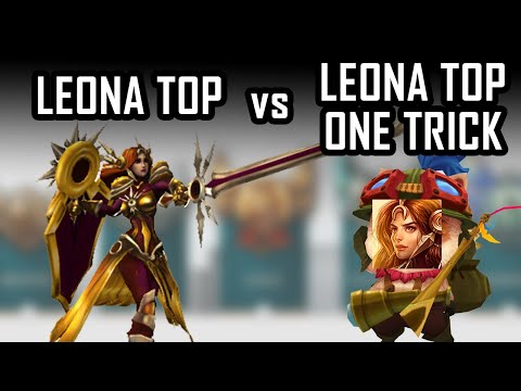 Leona Top VS. One Trick Leona Top Player..... WTF is this