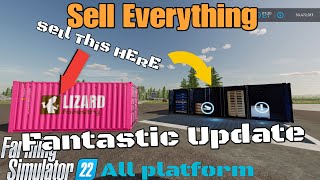 Sell Everything  / UPDATE for all platforms on FS22/  Platinum Expansion DLC Required