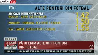Alte ponturi: 10 selectii, 100% FOTBAL!