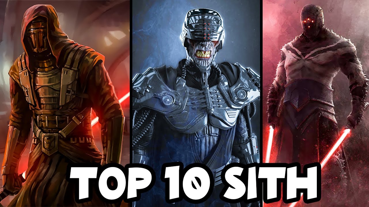 Top 10 Sith MAIS PODEROSOS!