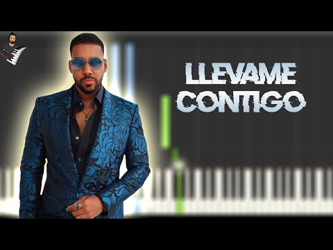 Romeo Santos - Llévame contigo | Instrumental Piano Tutorial / Partitura / Karaoke / MIDI