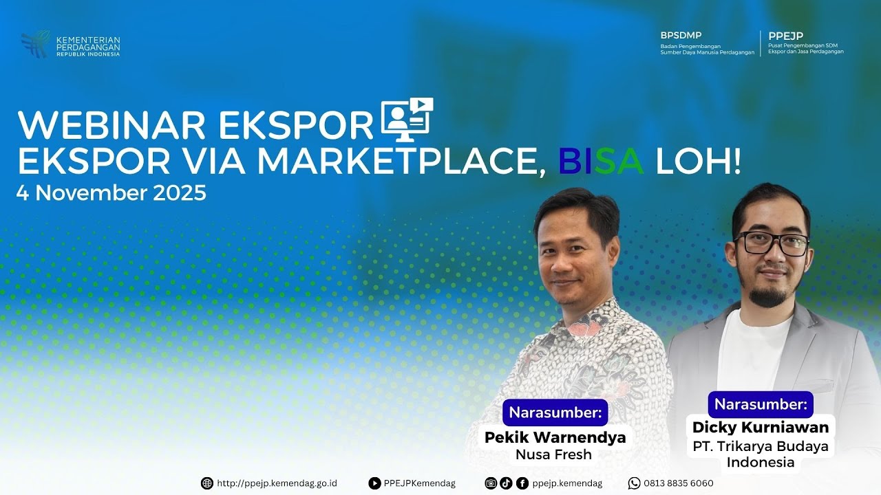 Webinar “Ekspor via Marketplace, BISA loh!”