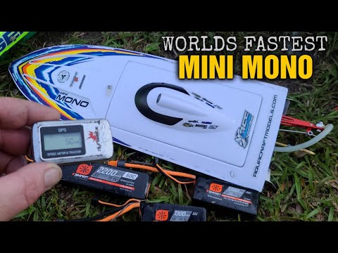 Fastest Mini Mono On The Planet & Proboat Miss Geico 17 Brushless GPS Test