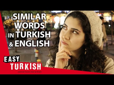40 Common Words Between Turkish and English | Super Easy Turkish 56