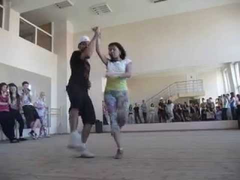 Wakko Leandro d'Oliveira & Taty Pinarina, demo brazillian zouk. Набережные Челны 4.05.2014