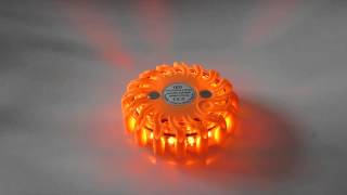 LED výstražné svetlo 16LED, oranžové, set 6ks