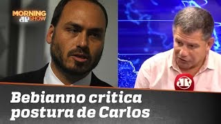 Bebianno critica postura de Carlos Bolsonaro