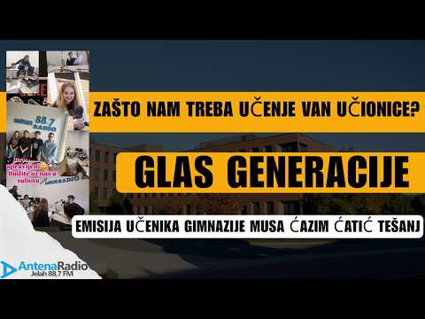 Gimnazijalci iz Tešnja preuzimaju eter: Prva emisija GLAS GENERACIJE!