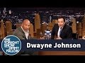 DWAYNE JOHNSON Gives Jimmy a Custom Action.
