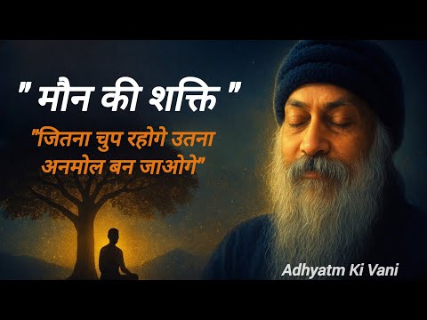मौन की शक्ति - "जितना चुप रहोगे उतना अनमोल बन जाओगे" | Osho की गहरी वाणी | Adhyatm Ki Vani